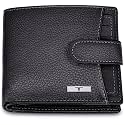 URBAN FOREST Oswald Black Leather Wallet for Men