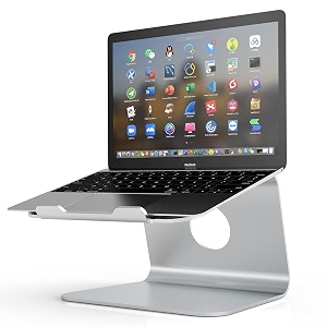 urban kings sturdy laptop stand for deskaluminium adjustable laptop riser for laptops macbook pro and air 1334 1434 15634 17 inch desktop ergonomic portable air vantilated computer amp notebook stand