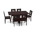 Urban Ladder Danton 3-to-6 - Capra 6 Seat Folding Dining Table Set (Finish : Mahogany)