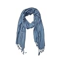 Sequence Rayon Self Design Stole with fringes for Women