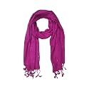 Sequence Rayon Self Design Stole with fringes for Women