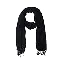 Sequence Rayon Self Design Stole with fringes for Women