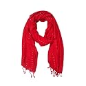 Sequence Rayon Self Design Stole with fringes for Women