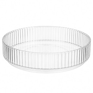 urban luxy 360 rotating vanity organizer  makeup organizer for cosmetics skincare perfume amp lipsticks  clear countertop dressing table storage rack  1 tier transparent
