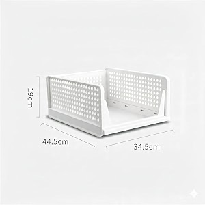 urban luxy clothes organizer for wardrobe cupboard organizer for clothes foldable and stackable closet organizer drawer organizer for clothes 6pcs-large white