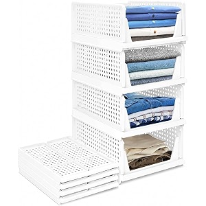 urban luxy plastic collapsible wardrobe 4pcs-big white