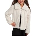 URBAN REPUBLIC Girls Bolero Jacket Faux Fur Lined Warm Shrug