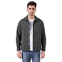 Urban Scottish Mens Oversized Shacket Cotton Jacquard