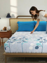 Urban Space Cotton Double Flat 144 TC Printed 1 Bedsheet with 2 Pillow Covers