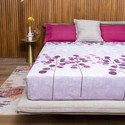 Urban Space Cotton Double Flat 144 TC Printed 1 Summer Bedsheet with 2 Pillow Covers