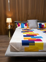 Urban Space Cotton Double Flat 144 TC Printed 1 Bedsheet with 2 Pillow Covers