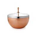 URBAN SPOON Raga Double Walled Stainless Steel Serving Bowl with Lid | Storage Bowl Copper Colored | 1000 ml