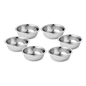 urban spoon stainless steel mini bowl katori wati set 6 pcs 200ml each - 10 cm