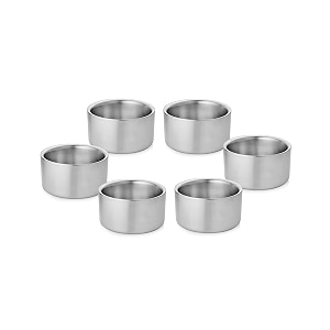 urban spoon stainless steel mini bowl double walled mini bowl katori wati set 6 pcs  200ml each  dia - 85cm