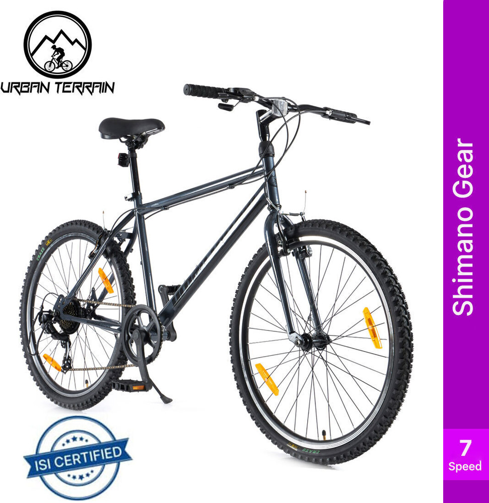 Steel Rigid Mtb Urban Terrain UT777 Steel MTB 7 Speed With Shimano Geared and Ride ...