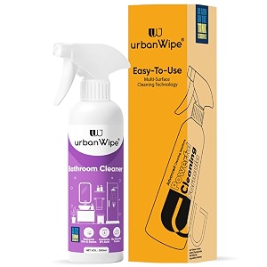 urban wipe bathroom cleaner  ecofriendly tough lime scale hard water stain remover spray and scrub cleaning for bathroomtaps faucet washbasins showers amp floor tiles cleaner_500ml