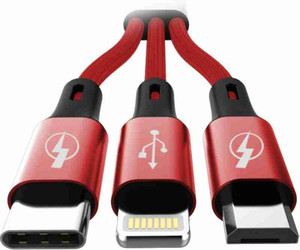 URBANBEATS 3-in-1 Cable 1.5 m Ub175 red