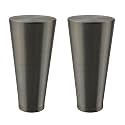 Urbanest Set of 2 Zario Lamp Finial, 2-inch Tall, Brushed Steel