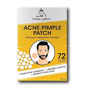 urbangabru acne pimple patch - 72 invisible facial stickers  active acne absorbing patch  reduces pimple overnight  reduces excess oil  for all skin types