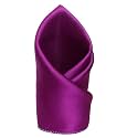 Urbanity Premium Men`s Solid Micro Fiber Silk Satin Pocket Square Wedding Handkerchiefs