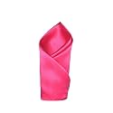 Urbanity Premium Men`s Solid Micro Fiber Silk Satin Pocket Square Wedding Handkerchiefs