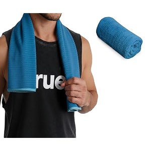 urbanleaf 2 pcs self stripe microfiber gym towels hand towels lightweight sports amp workout towels for gym running yoga travel amp fitness quick-dry workout amp yoga towels 40 x 60 cm grey amp brown