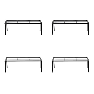 urbanmaali apollo metal plant stand for indoor amp outdoor pot stand garden - black set of 4