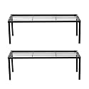 URBANMAALI Apollo Metal Plant/Pot Stand for Garden | Planter Stand for Indoor &amp; Outdoor | Flower Pot Stand for Balcony | Living Room Decor (Black Pack of 1)