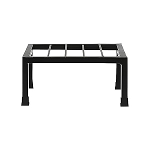 urbanmaali plant  planter  pot  gamla stand for outdoor  indoor  balcony heavy duty iron material for home  garden and living room-black-set of 1