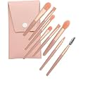 URBANMAC Makeup Brush Set 8PCS Mini With Storage (Dark_peach)