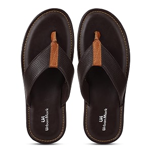 urbanmark men comfortable light weight perforated upper anti-skid slippers
