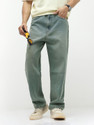 Urbano Fashion Loose Fit Men Light Green Jeans