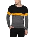 Urbano Fashion Men39s Black Yellow Grey Round