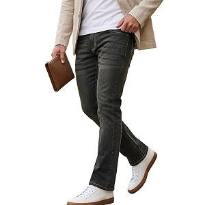 Urbano Fashion Mens Bootcut Fit Mid Rise