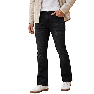 Urbano Fashion Mens Bootcut Fit Mid Rise