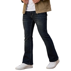 Urbano Fashion Mens Bootcut Fit Mid Rise