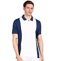 Urbano Fashion Men39s Colour-Block Slim Fit Half