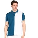 Urbano Fashion Men39s Colour-Block Slim Fit Half