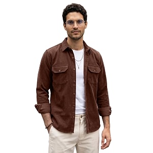 Urbano Fashion Mens Corduroy Full Sleeve Regular