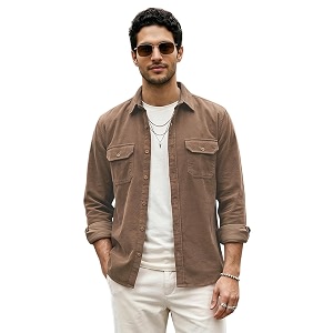 Urbano Fashion Mens Corduroy Full Sleeve Regular