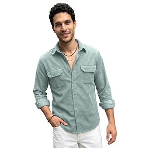 Urbano Fashion Mens Corduroy Full Sleeve Regular