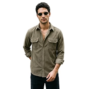 Urbano Fashion Mens Corduroy Full Sleeve Regular