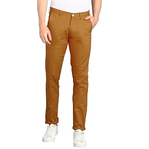 urbano fashion men39s cotton light weight non-stretch slim fit casual trousers