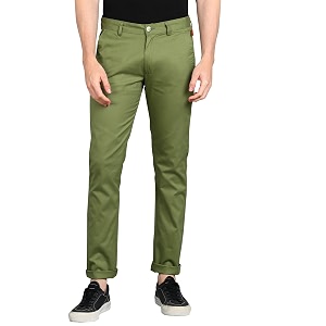 urbano fashion men39s cotton light weight non-stretch slim fit casual trousers