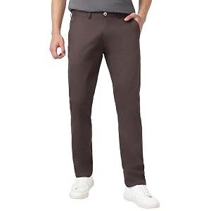 urbano fashion men39s cotton light weight non-stretch slim fit casual trousers