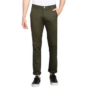 urbano fashion men39s cotton light weight non-stretch slim fit casual trousers