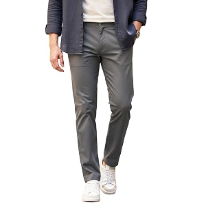 urbano fashion men39s cotton light weight non-stretch slim fit casual trousers
