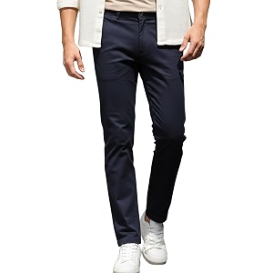 urbano fashion men39s cotton light weight non-stretch slim fit casual trousers