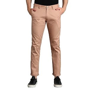 urbano fashion men39s cotton light weight non-stretch slim fit casual trousers