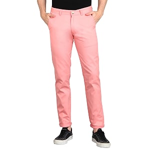 urbano fashion men39s cotton light weight non-stretch slim fit casual trousers